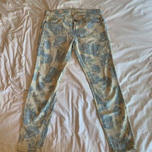 Current/Elliott Patterned Jeans 27